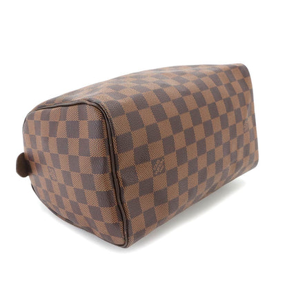 Louis Vuitton Damier Speedy 25 Hand Bag Ebene Brown Gold — view 4