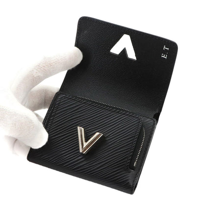Louis Vuitton Epi Portefeuille Twist Compact XS Trifold Wallet Leather Noir — view 7