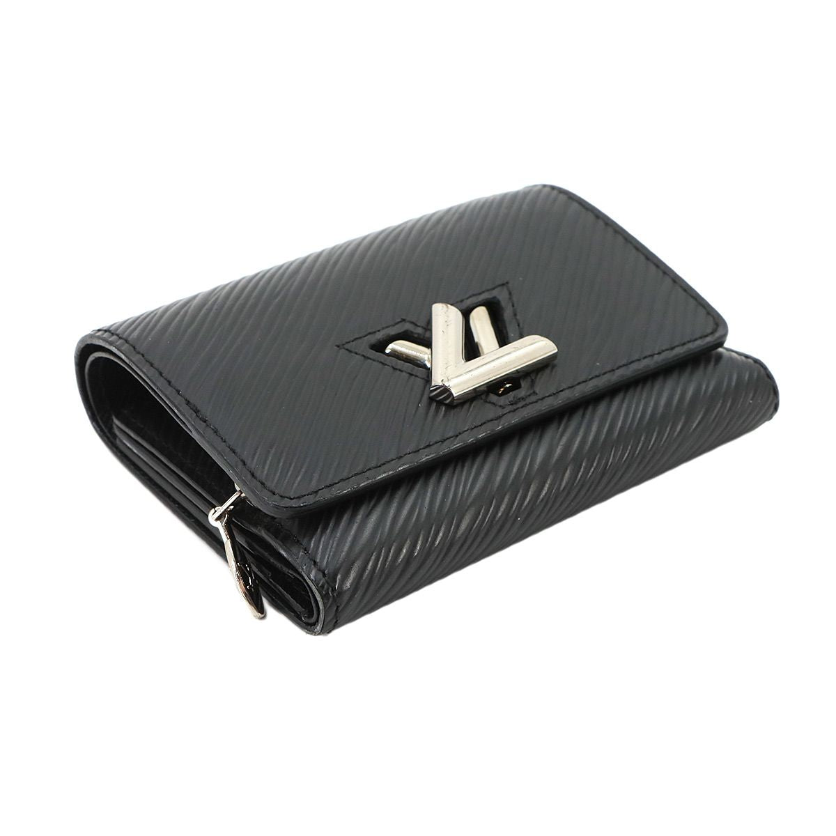 Louis Vuitton Epi Portefeuille Twist Compact XS Trifold Wallet Leather Noir — view 5