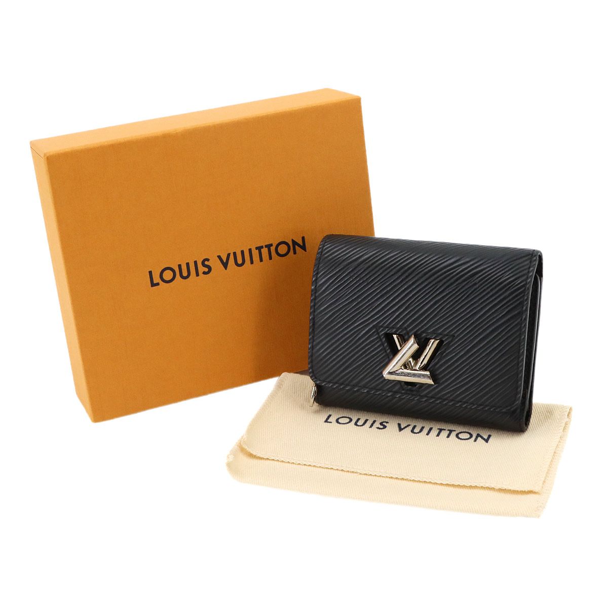Louis Vuitton Epi Portefeuille Twist Compact XS Trifold Wallet Leather Noir — view 2