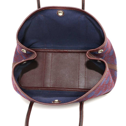 Hermes Garden Party TPM Tote Bag Toile So H Negonda Bordeaux Navy — view 7