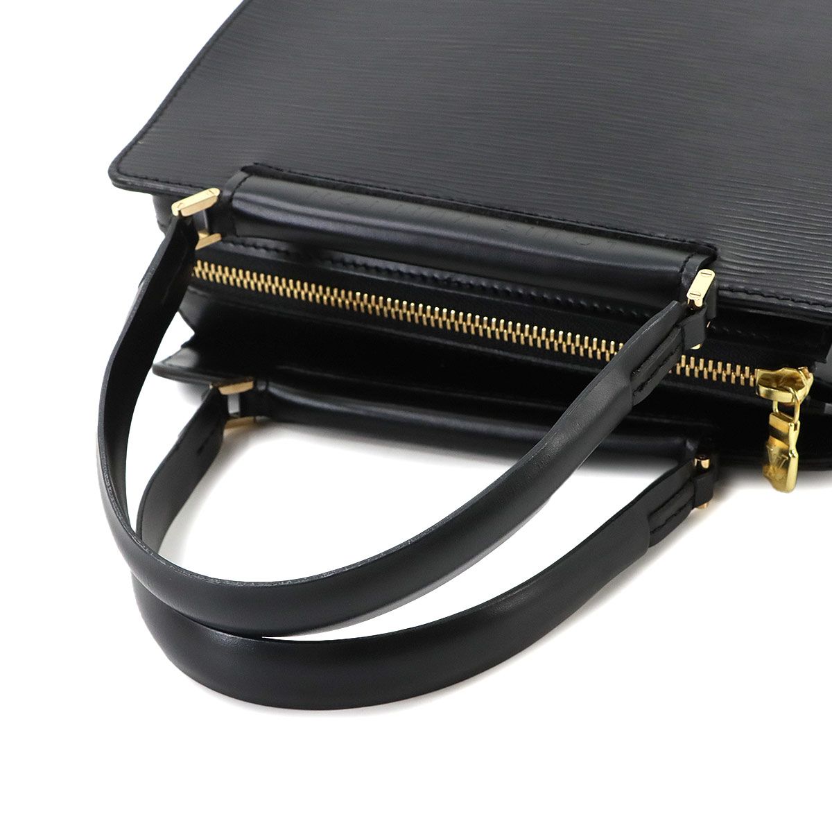 Louis Vuitton Epi Figari PM Hand Bag Leather Noir Gold — view 6