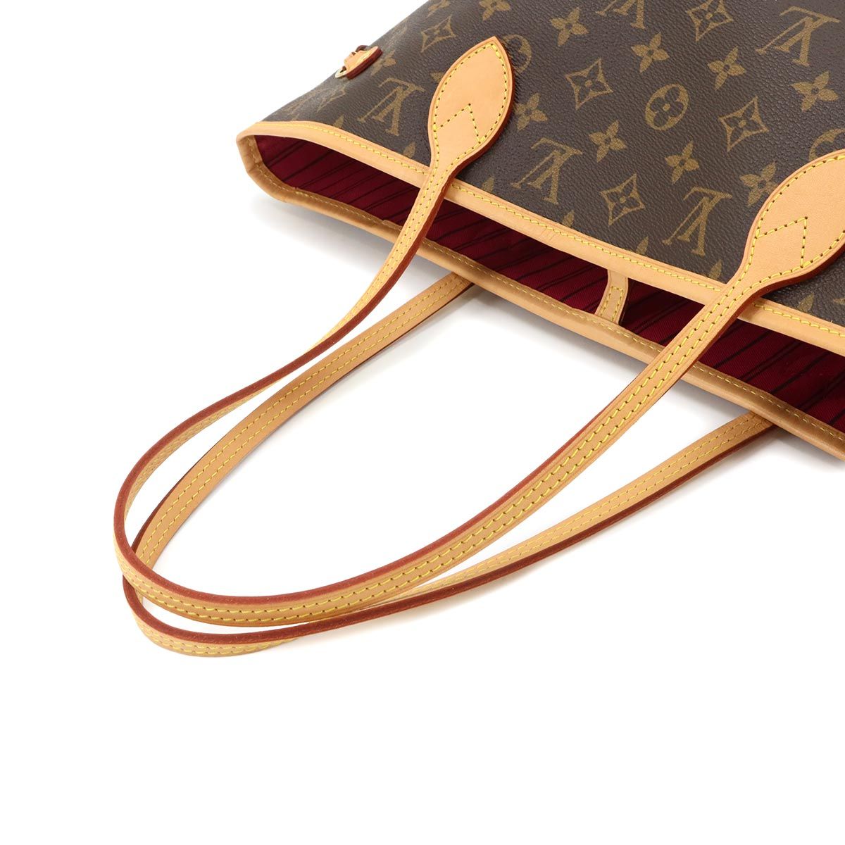 Louis Vuitton Monogram Neverfull MM Tote Bag Brown Pivoine — view 6