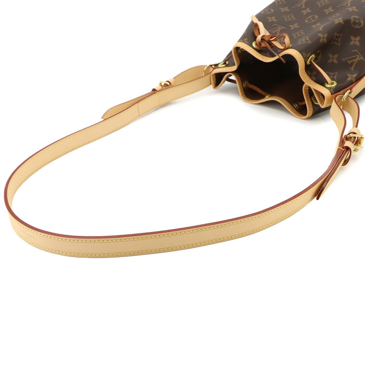 Louis Vuitton Monogram Noe BB Shoulder Bag Brown Gold — view 6