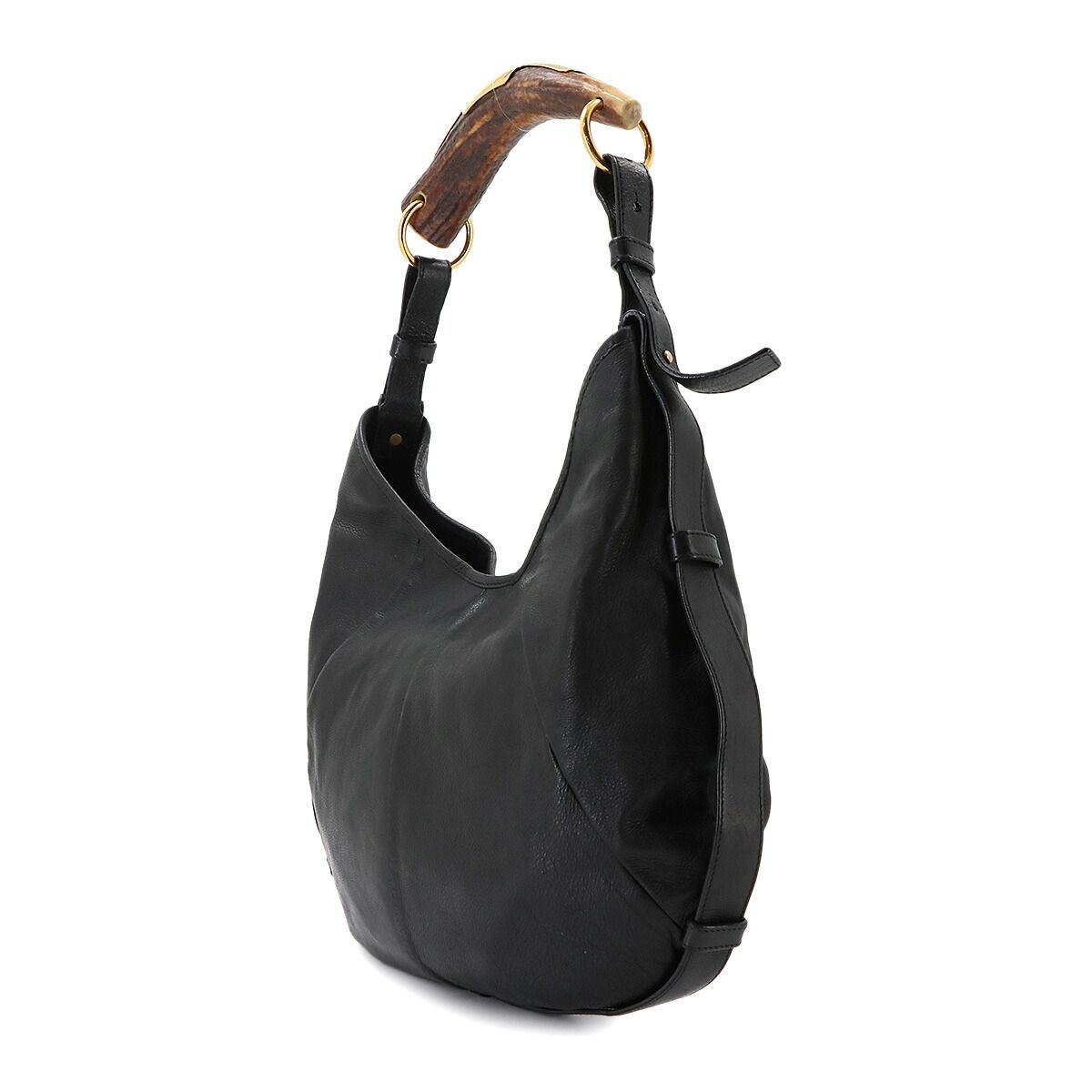 Saint Laurent Mombasa Bag Leather Black Silver — view 3