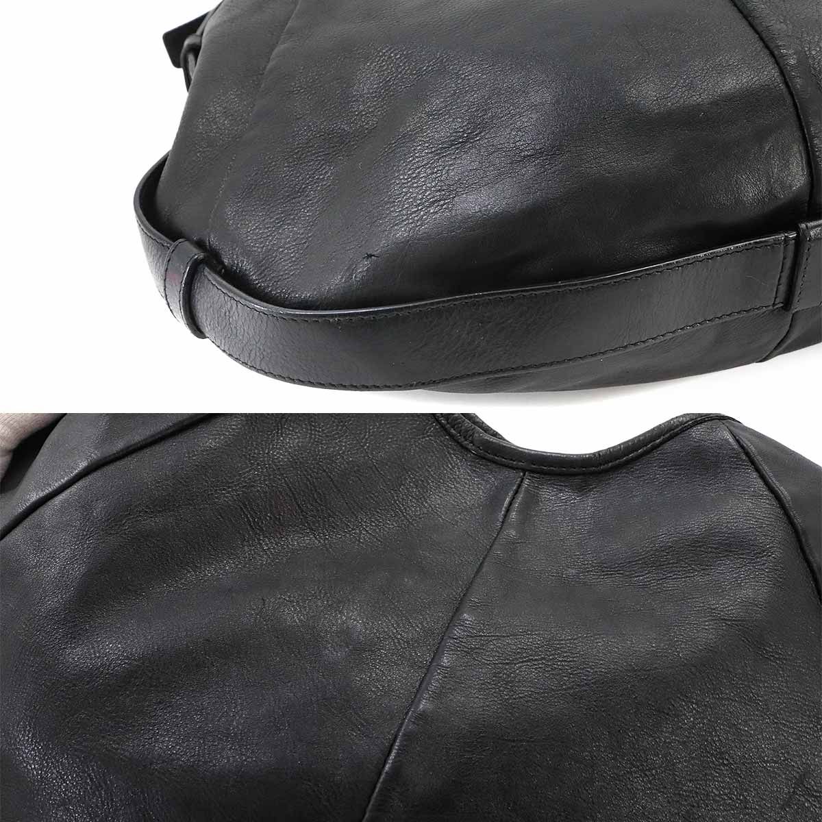 Saint Laurent Mombasa Bag Leather Black Silver — view 8