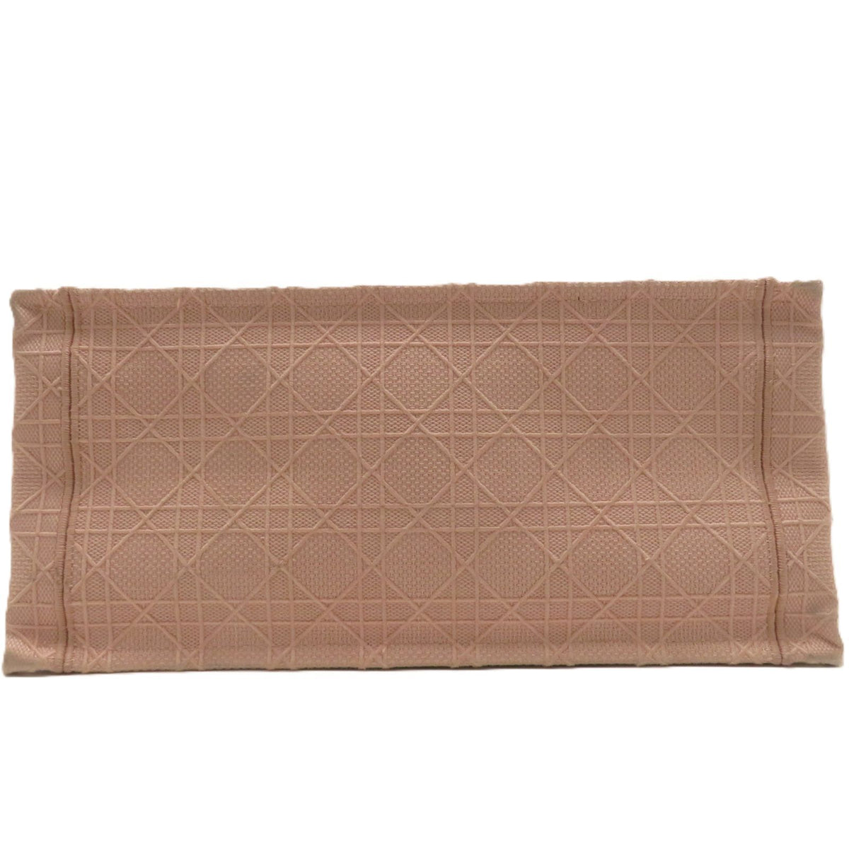Dior Cannage Book Tote Bag Medium Pink Beige Canvas — view 4