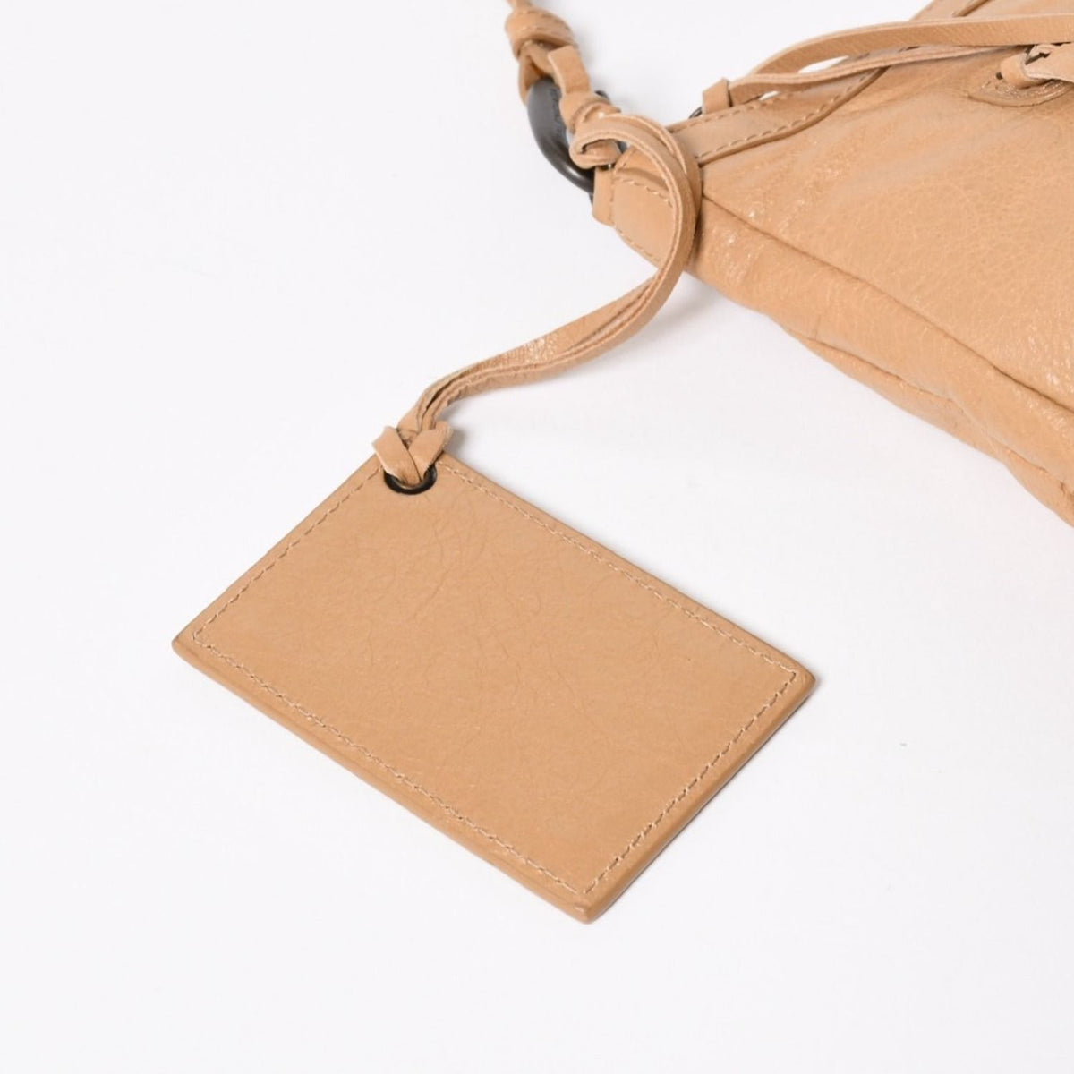Balenciaga Classic Cross Belt Bag Calfskin Beige Antique Gold — view 6