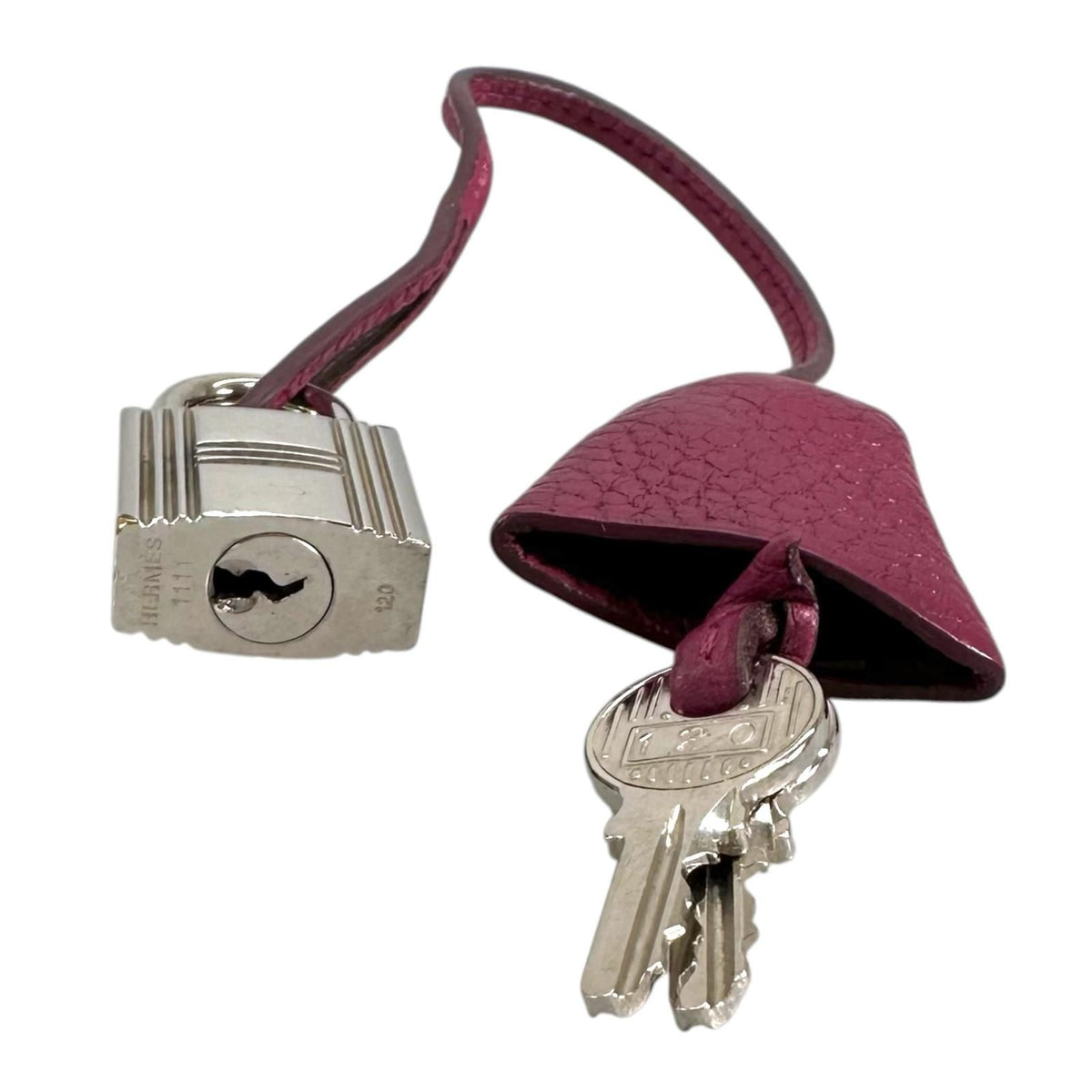 Hermes Leather Purple Clochette 120 Number — view 4
