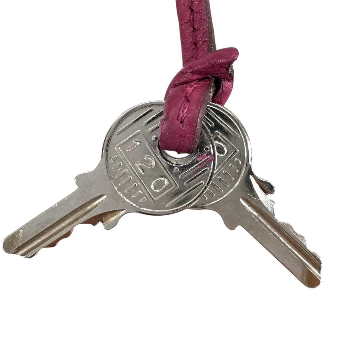 Hermes Leather Purple Clochette 120 Number — view 6