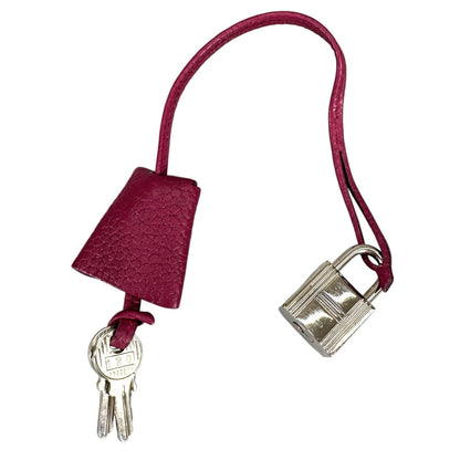 Hermes Leather Purple Clochette 120 Number