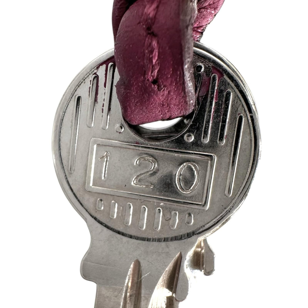 Hermes Leather Purple Clochette 120 Number — view 8