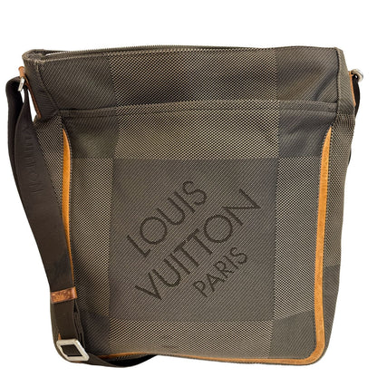 Louis Vuitton Companion Damier Geant Shoulder Bag Canvas Khaki Green