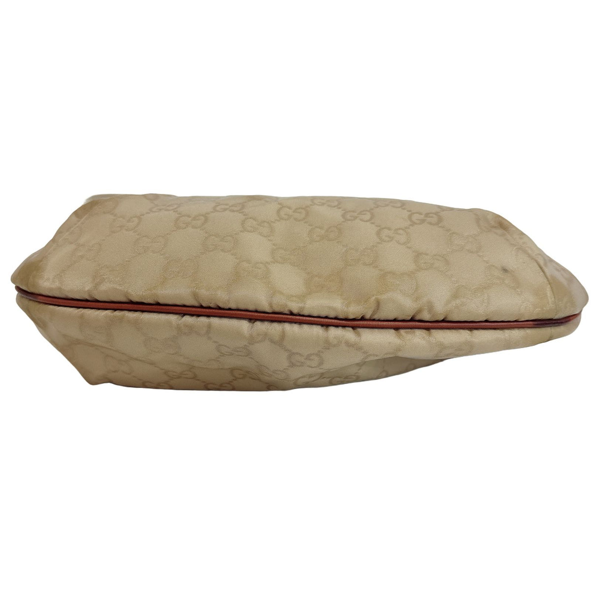 Gucci GG Nylon Half Moon Shoulder Bag Beige — view 6