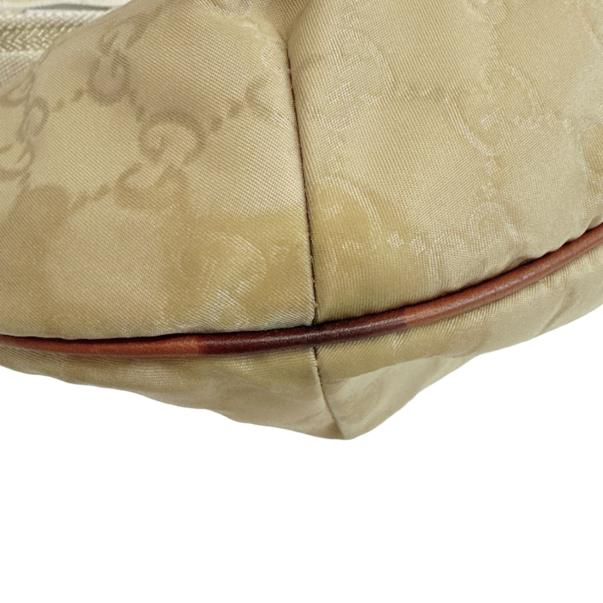 Gucci GG Nylon Half Moon Shoulder Bag Beige — view 2