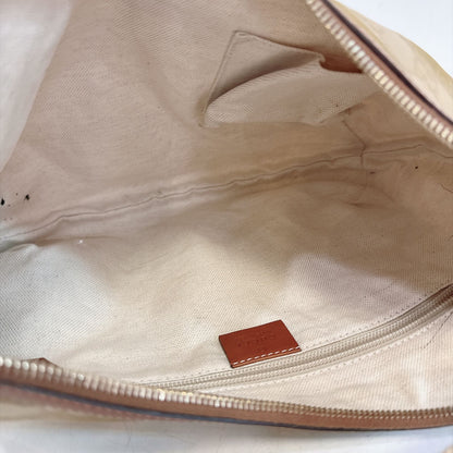 Gucci GG Nylon Half Moon Shoulder Bag Beige — view 8