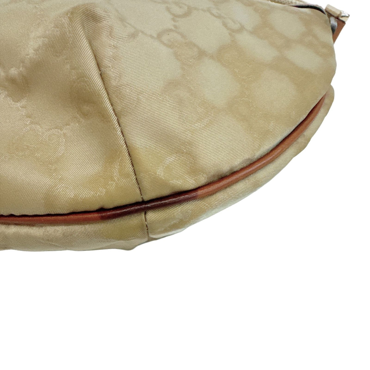Gucci GG Nylon Half Moon Shoulder Bag Beige — view 5