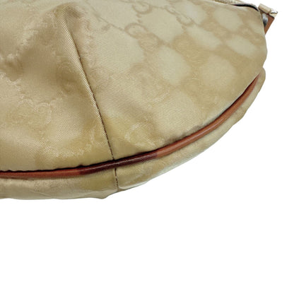 Gucci GG Nylon Half Moon Shoulder Bag Beige — view 5