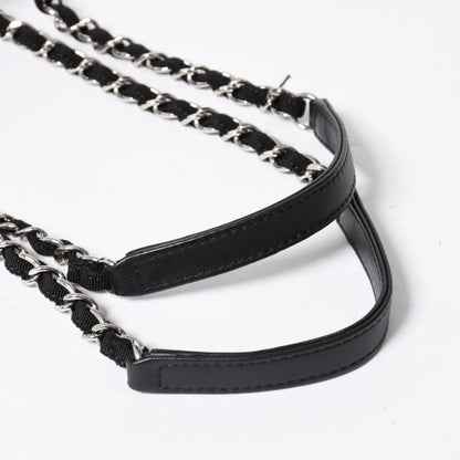 Chanel 2-Way Shoulder Bag Chain Deauville Line Navy — view 7
