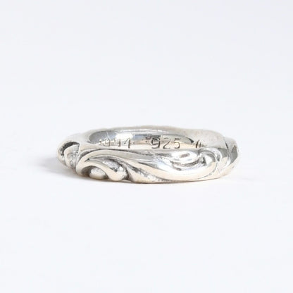 Chrome Hearts Scroll Band Ring 925 Sterling Silver — view 2