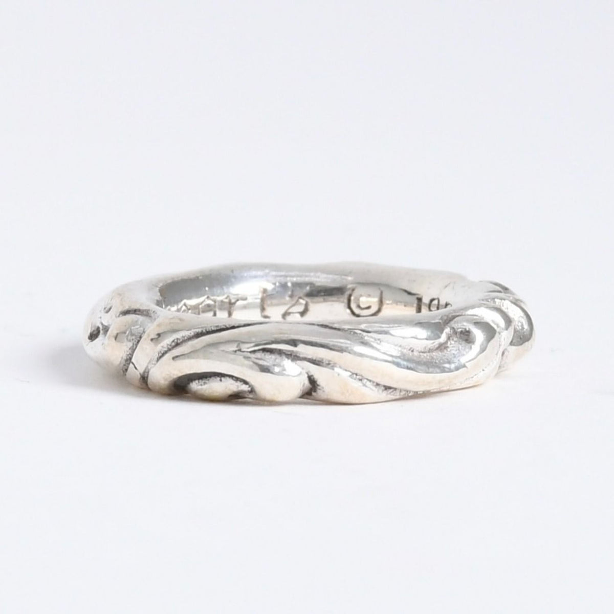 Chrome Hearts Scroll Band Ring 925 Sterling Silver — view 4
