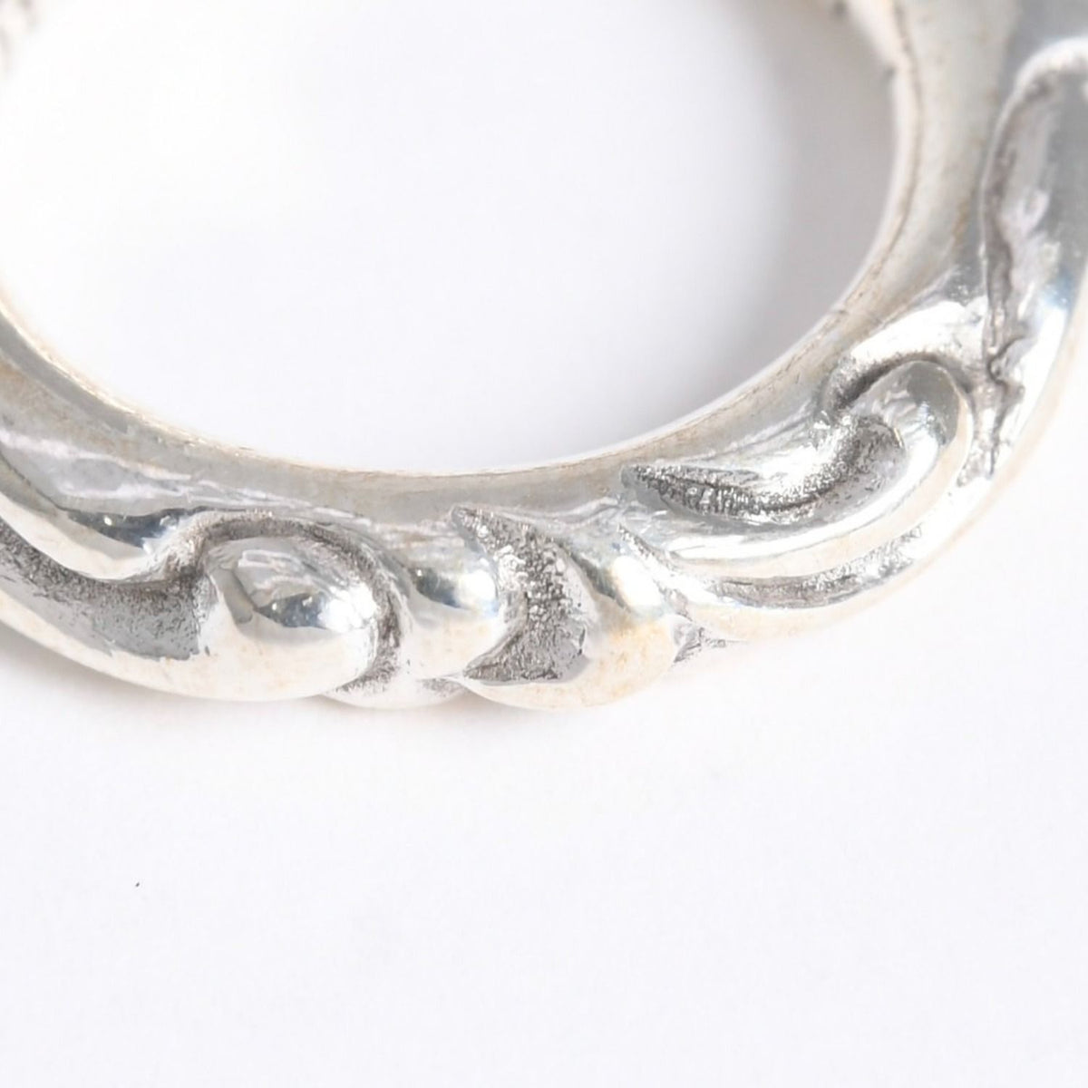 Chrome Hearts Scroll Band Ring 925 Sterling Silver — view 7