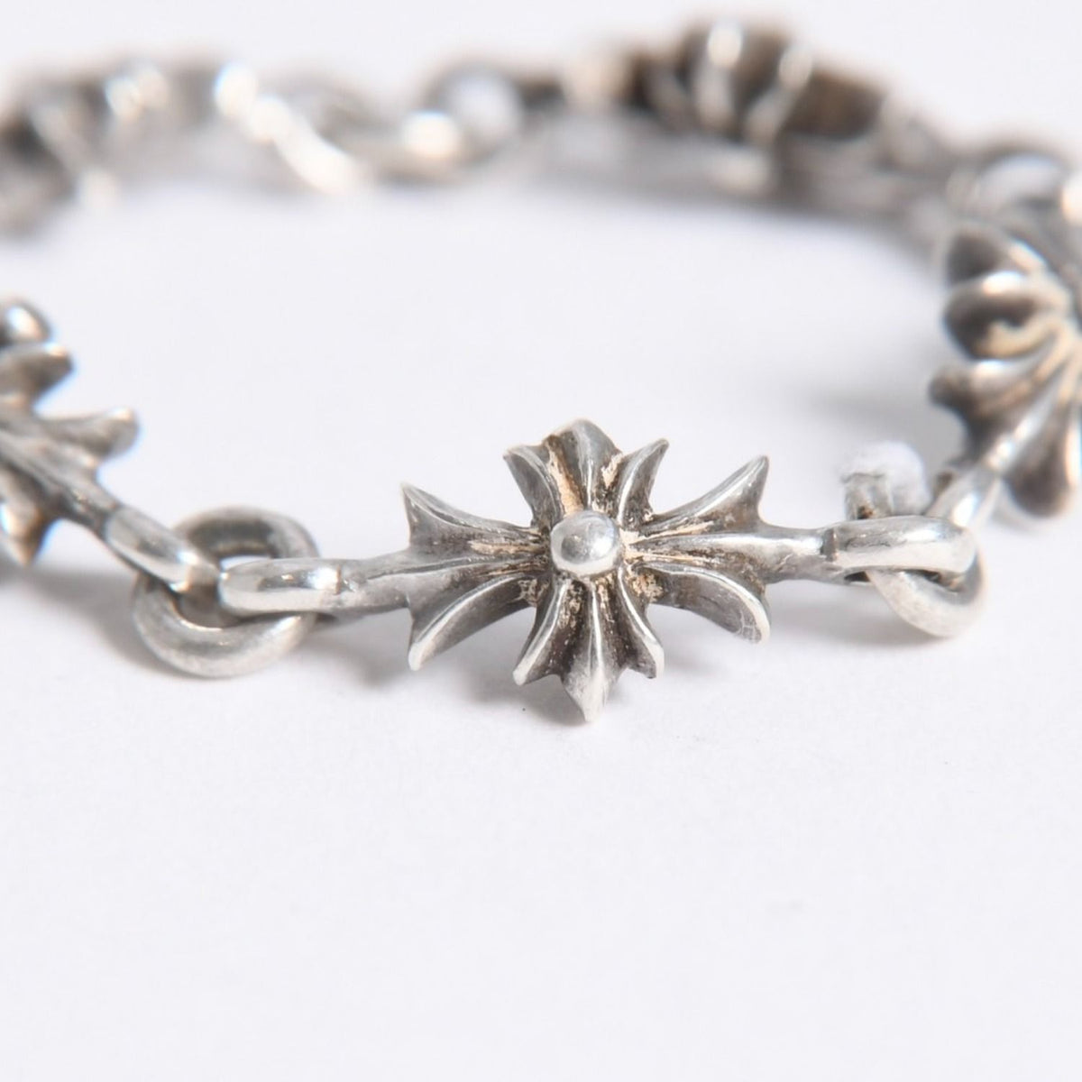 Chrome Hearts Tiny Ech Plus Cross Ring 925 Sterling Silver — view 4