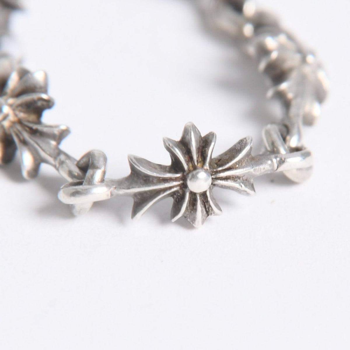 Chrome Hearts Tiny Ech Plus Cross Ring 925 Sterling Silver — view 7