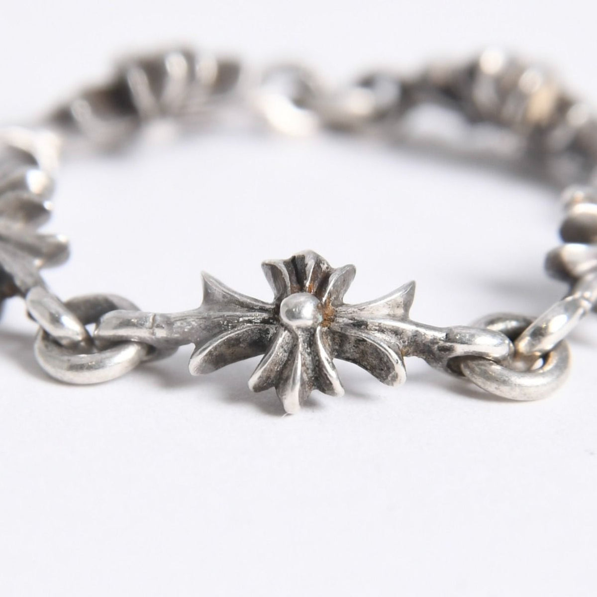 Chrome Hearts Tiny Ech Plus Cross Ring 925 Sterling Silver — view 3