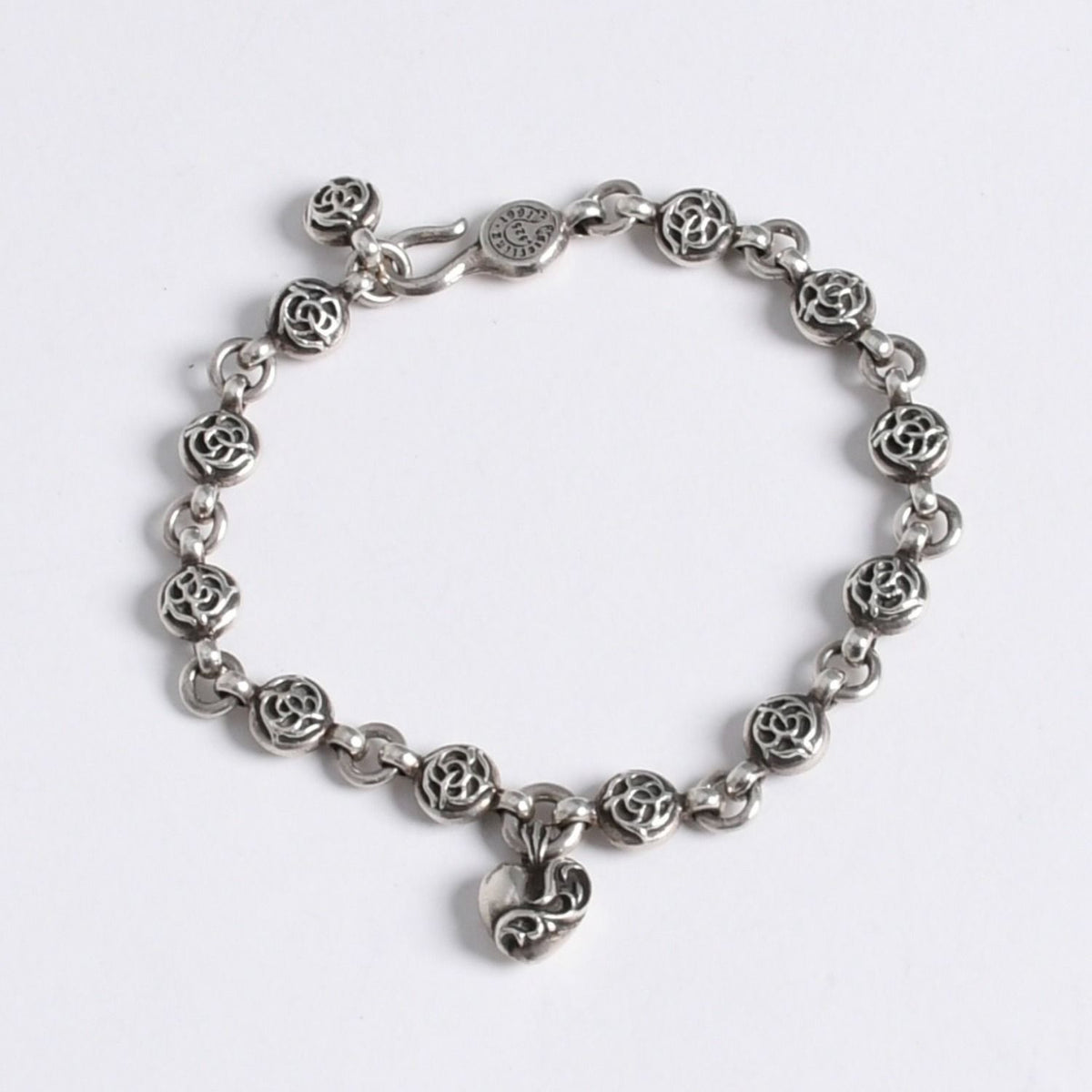 Chrome Hearts Clip Floral Ball Key Ring Key Holder