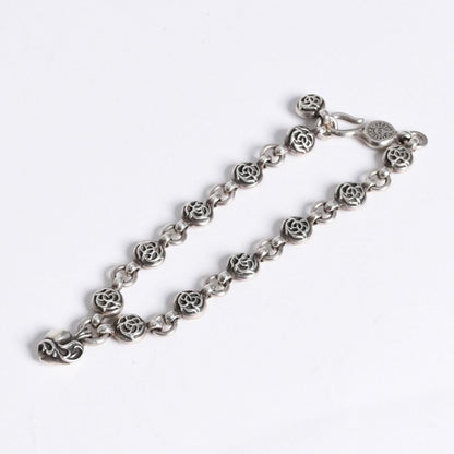 Chrome Hearts Clip Floral Ball Key Ring Key Holder — view 3
