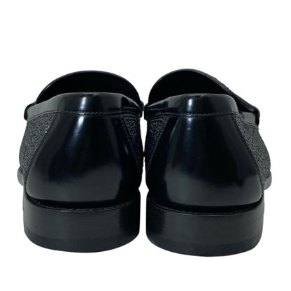 Louis Vuitton Loafers Swarovski Leather Black — view 5