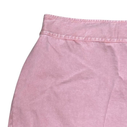 Louis Vuitton Mini Skirt Denim Asymmetric Cotton Pink — view 3