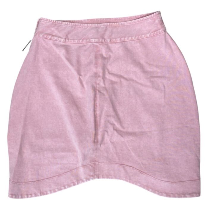Louis Vuitton Mini Skirt Denim Asymmetric Cotton Pink — view 7