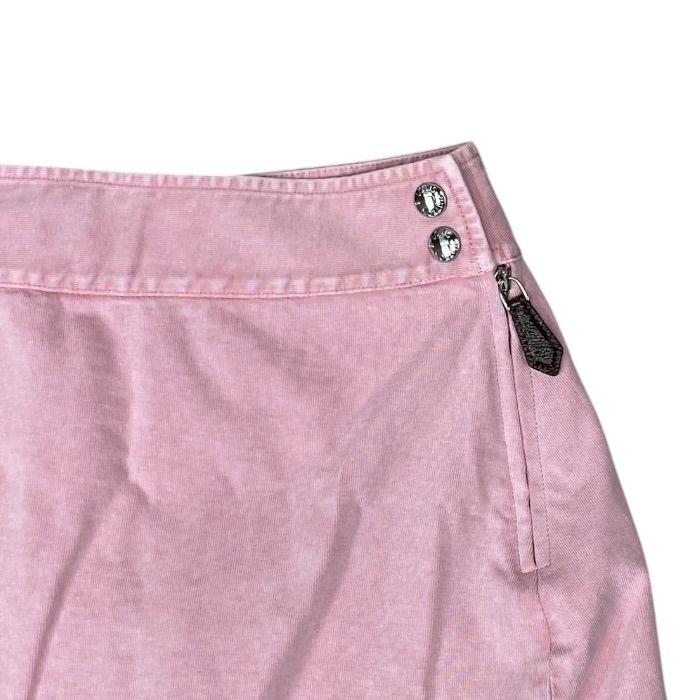Louis Vuitton Mini Skirt Denim Asymmetric Cotton Pink — view 2