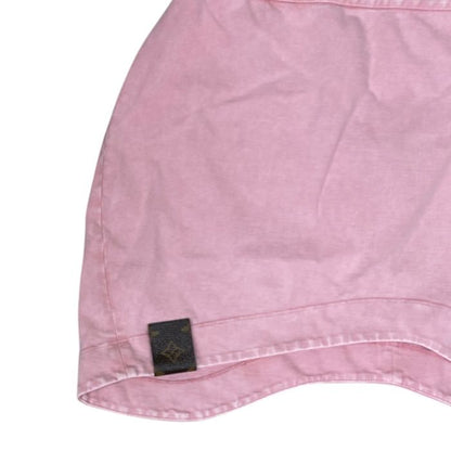 Louis Vuitton Mini Skirt Denim Asymmetric Cotton Pink — view 5