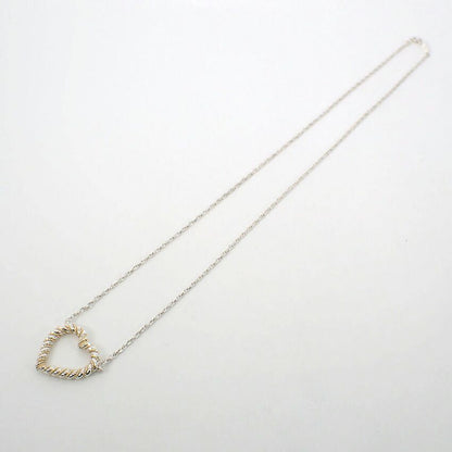 Tiffany & Co 925/750 Twisted Robe Heart Necklace — view 5