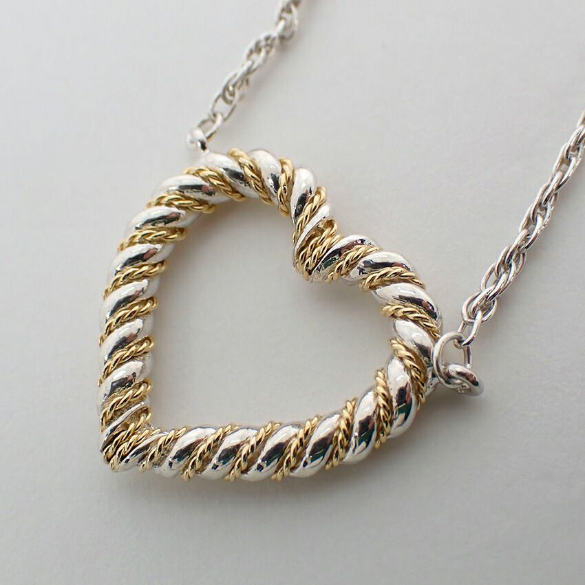 Tiffany & Co 925/750 Twisted Robe Heart Necklace — view 6