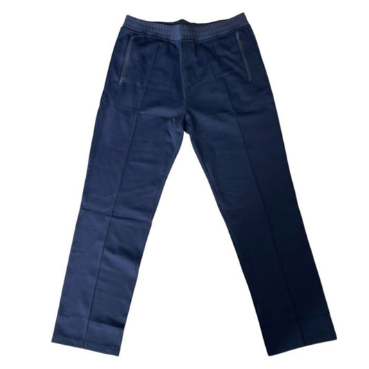 Louis Vuitton Trousers Jersey Pants Track Polyester Silk Navy
