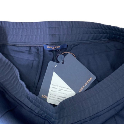 Louis Vuitton Trousers Jersey Pants Track Polyester Silk Navy — view 5