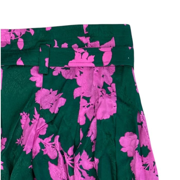 Louis Vuitton Tapered Pants with Belt Botanical Pattern Silk Pink — view 7