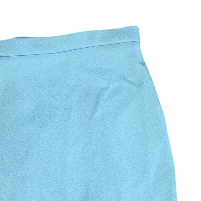 Louis Vuitton Mini Skirt Asymmetric Rayon Nylon Light Blue — view 3