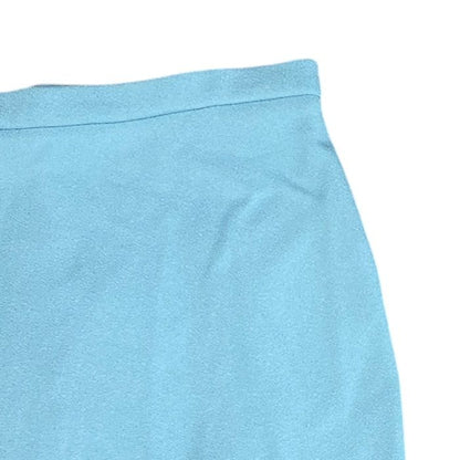 Louis Vuitton Mini Skirt Asymmetric Rayon Nylon Light Blue — view 3