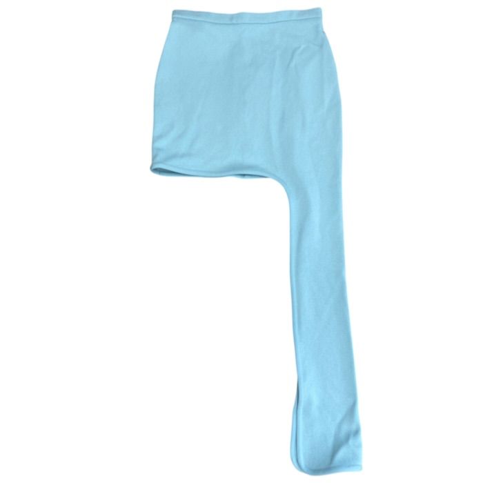 Louis Vuitton Mini Skirt Asymmetric Rayon Nylon Light Blue