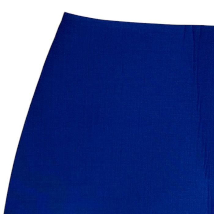 Louis Vuitton Mini Skirt A-Line Trapezoid Wool Polyurethane Silk Blue — view 4