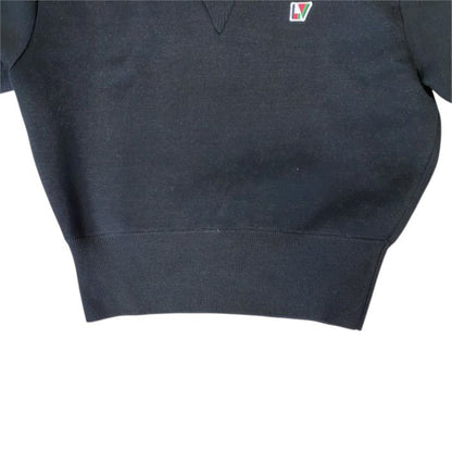 Louis Vuitton Knit Sweater LV Logo Silk Black — view 7