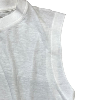 Louis Vuitton Sleeveless Tank Top Long Length Viscose Cotton White — view 6