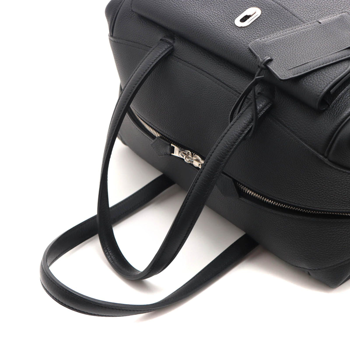 Hermes Warago Cabin 35 Boston Bag Togo Black Silver — view 5