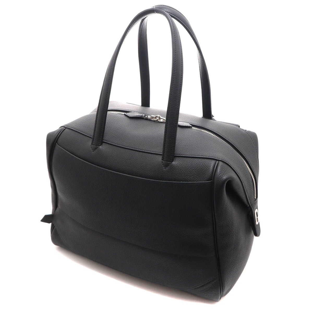 Hermes Warago Cabin 35 Boston Bag Togo Black Silver — view 2