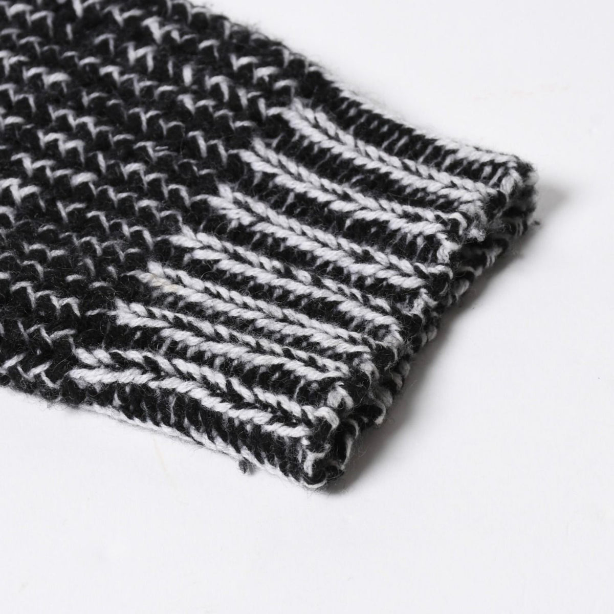 Chrome Hearts Y NOT Sleeve Star Patch Cashmere Knit Sweater Gray Black — view 8